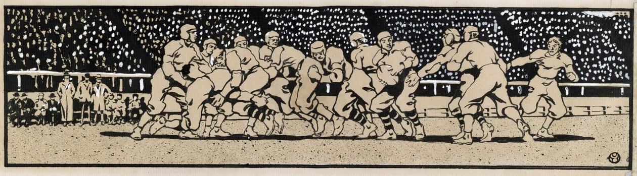 Juego de fútbol de Edward Penfield