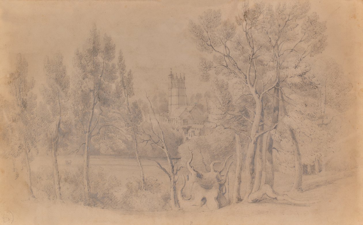 Paisaje con iglesia de Edward Pretty