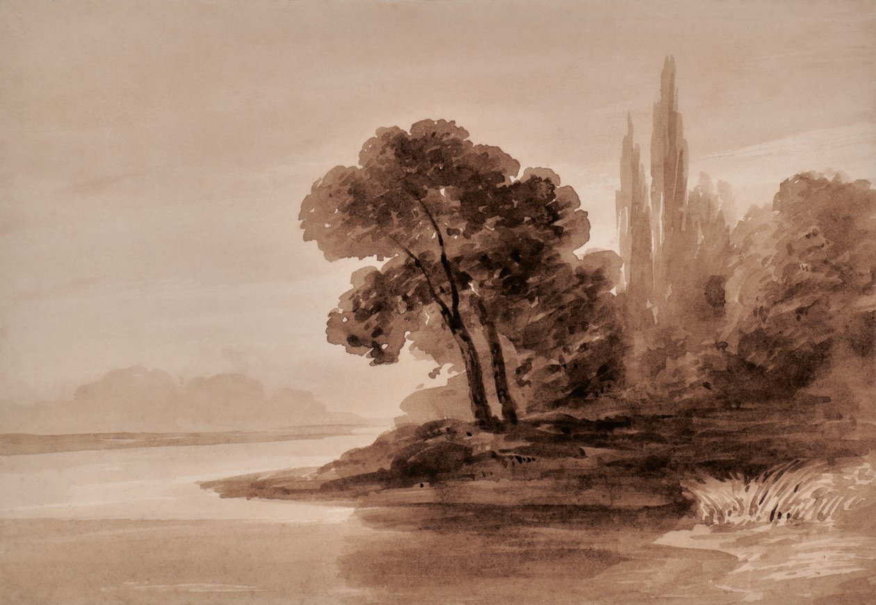 Paisaje con árboles de Edward Pretty