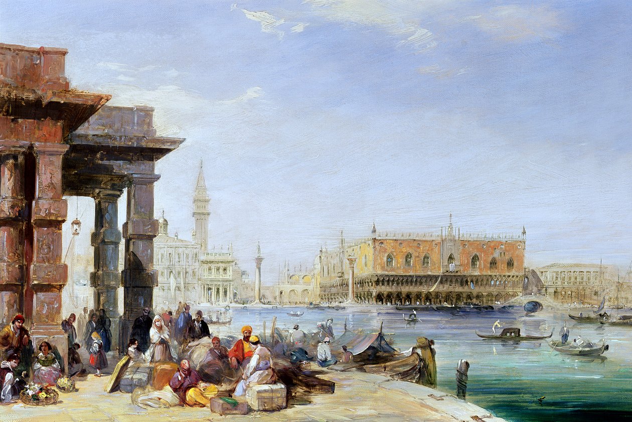 El Palacio Ducal desde Santa Maria della Salute de Edward Pritchett