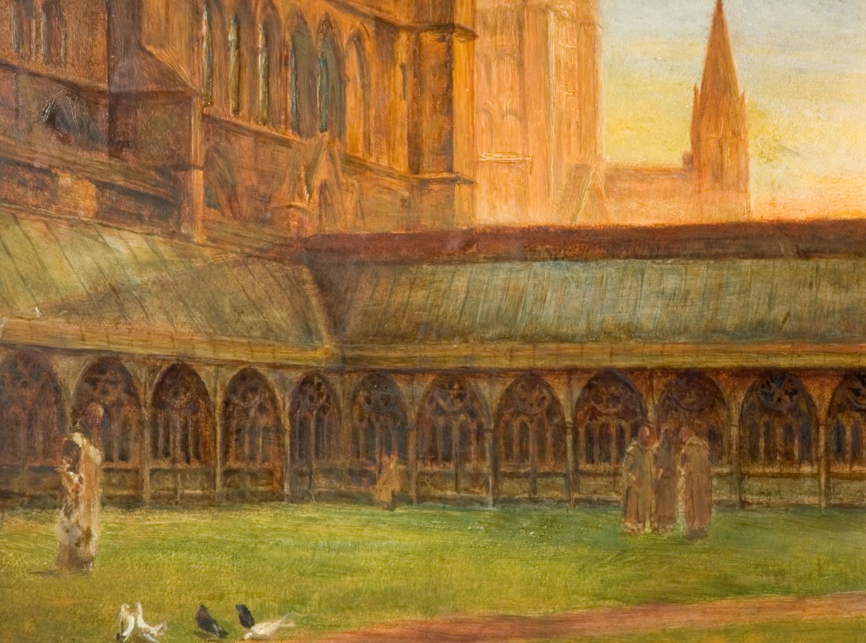 Catedral de Lincoln - Los Claustros, 1880 de Edward R Taylor