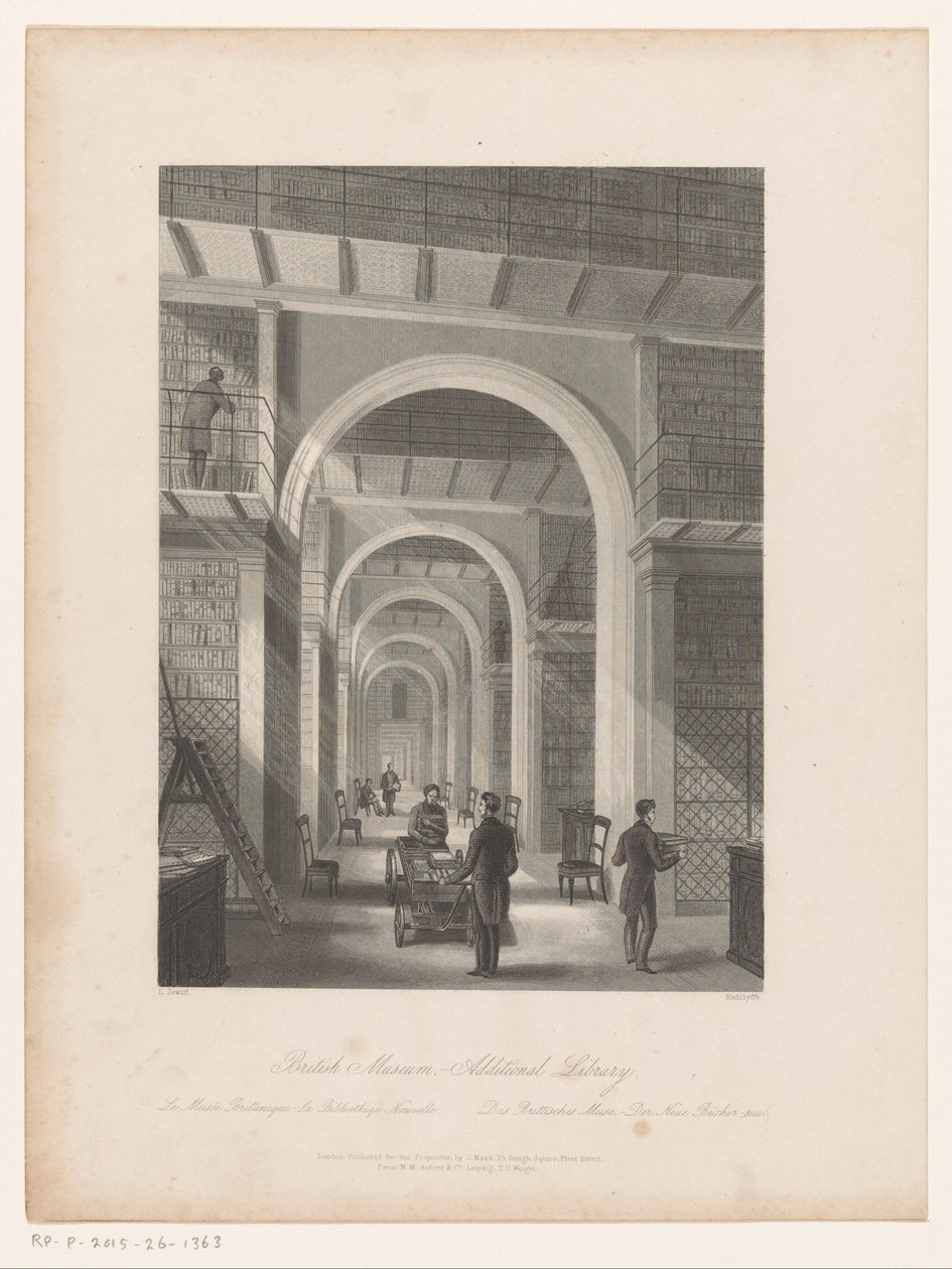 Biblioteca del Museo Británico Museo Británico - Biblioteca adicional (título sobre objeto) de Edward Radclyffe