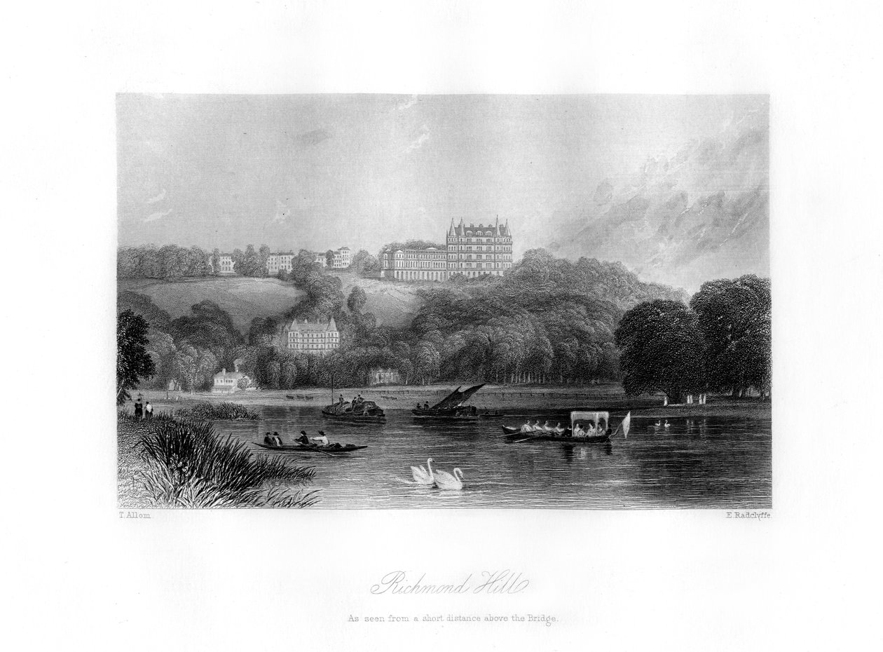 Richmond Hill, Richmond, siglo XIX de Edward Radclyffe