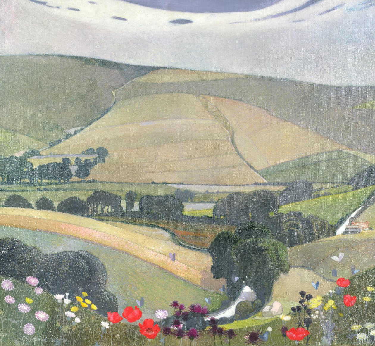 Colina Thunderbarrow, cerca de Bramber de Edward Reginald Frampton