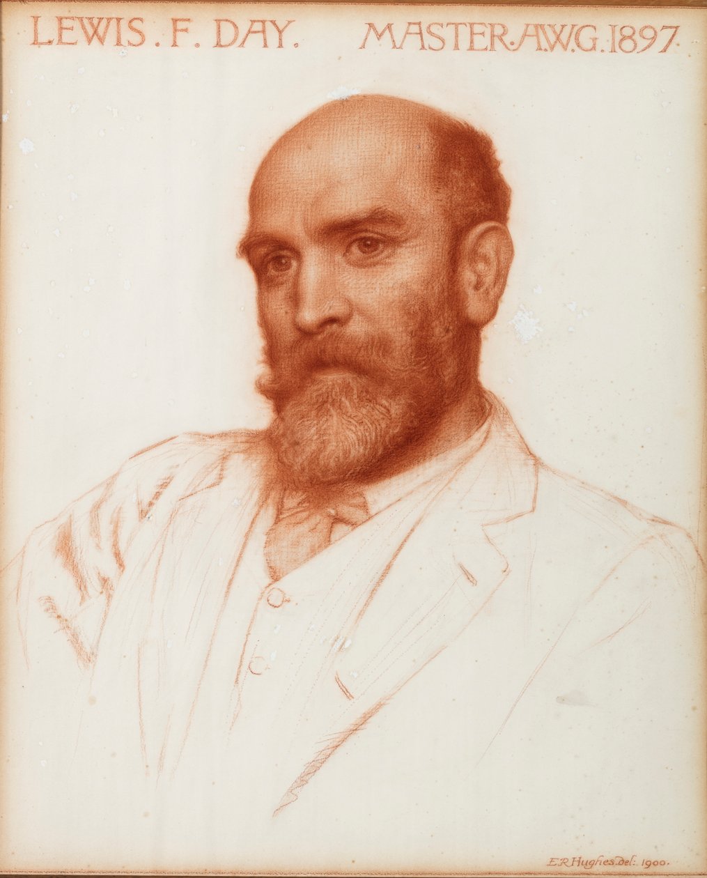 Lewis Foreman Day (1845-1910) diseñador, Maestro del Gremio de Trabajadores del Arte en 1897, 1900 de Edward Robert Hughes