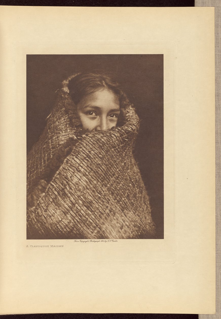 Una doncella de Clayoquot de Edward S. Curtis