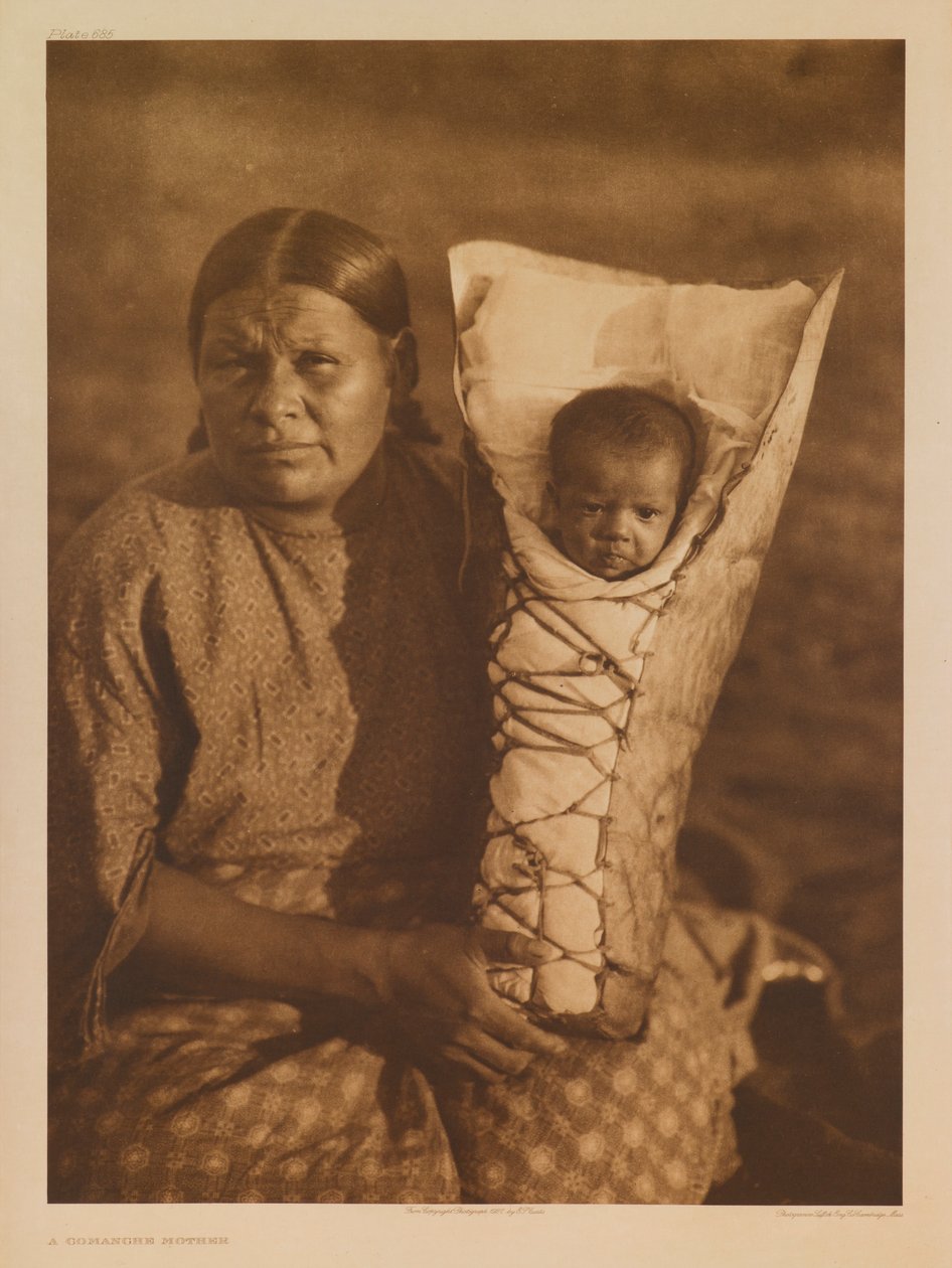 Una madre comanche de Edward S. Curtis