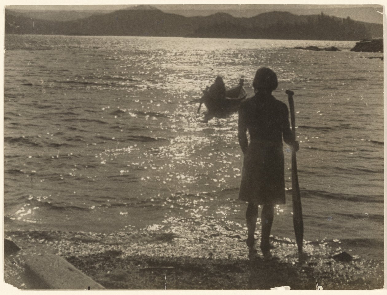 A lo largo del sendero brumoso de cobre de Edward S. Curtis
