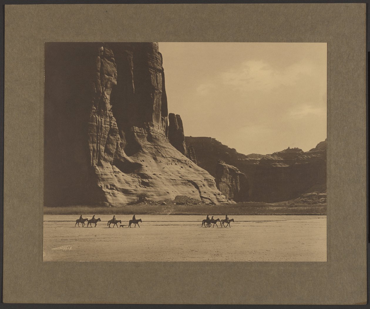 [Cañón de Chelley - Navajo] de Edward S. Curtis