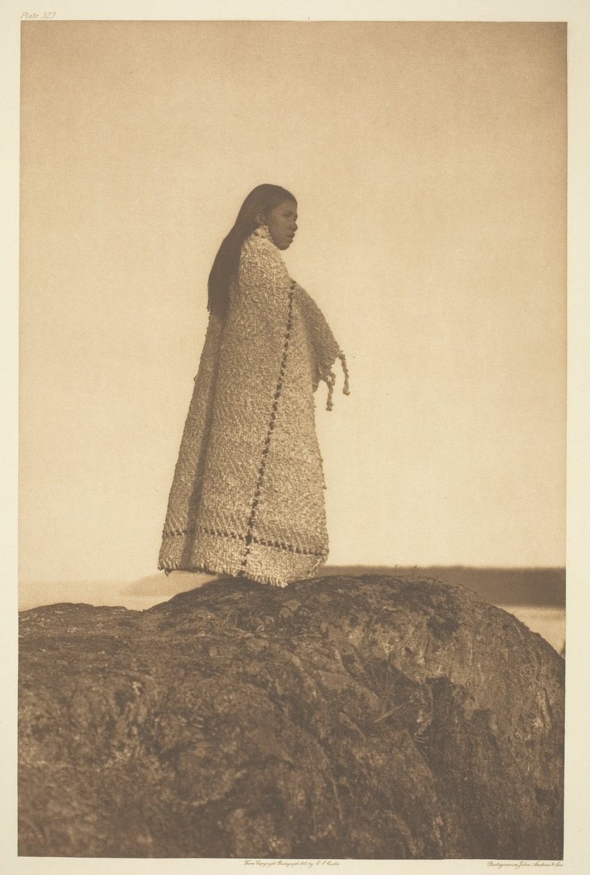 Chica de Cowichan de Edward S. Curtis