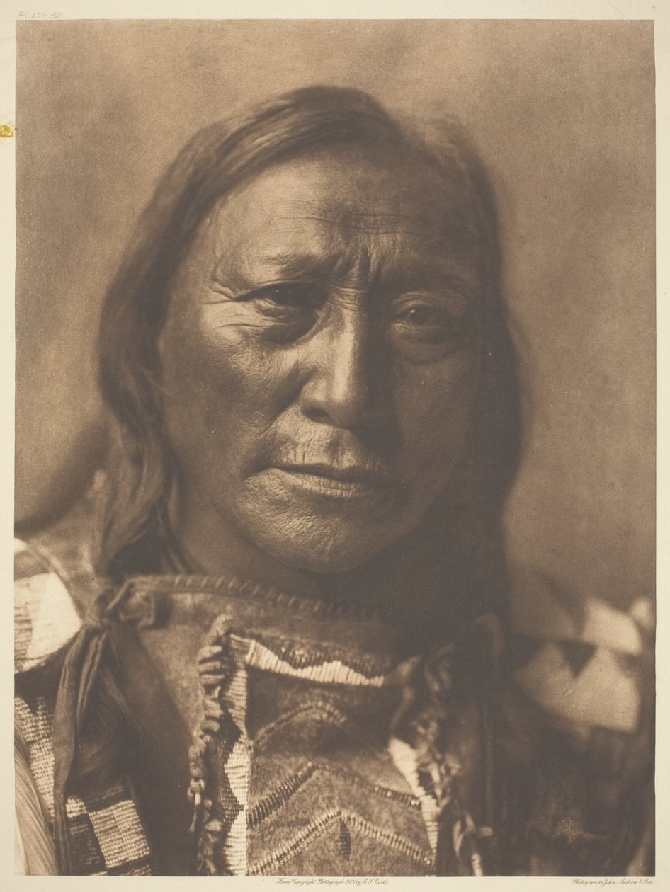 Oso de Cuerno Hueco de Edward S. Curtis