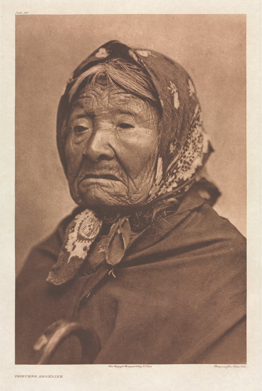 Portfolio IX, Plate 314: Princess Angeline de Edward S. Curtis