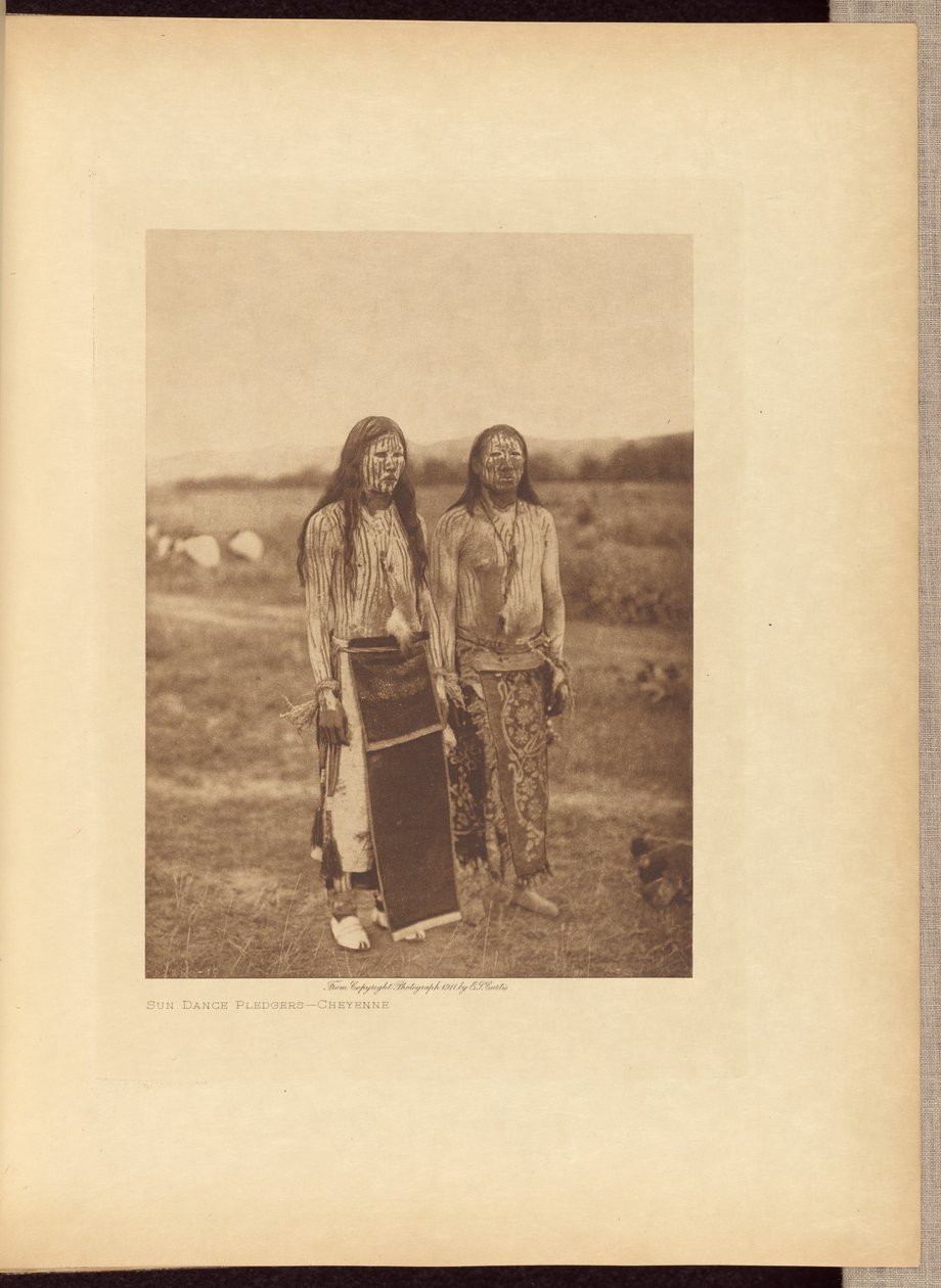 Promotores de la Danza del Sol - Cheyenne de Edward S. Curtis