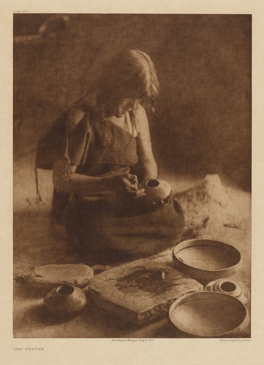 El alfarero de Edward S. Curtis