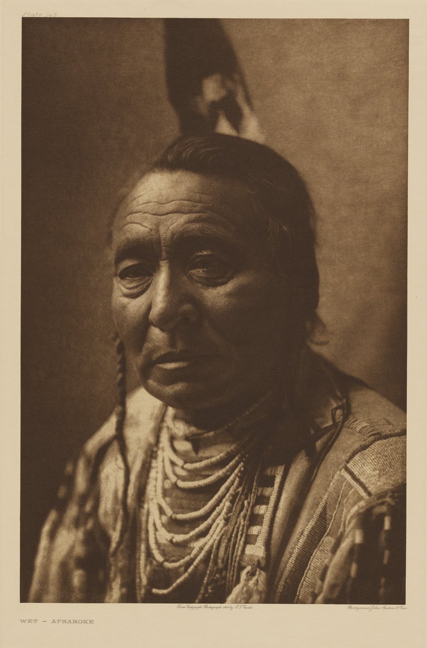 [Wet - un hombre de la tribu Apsáalooke] de Edward S. Curtis