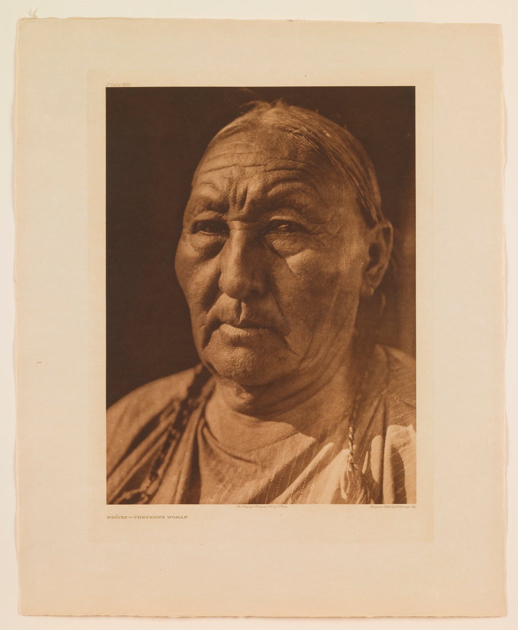 Woista - una mujer cheyene de Edward S. Curtis