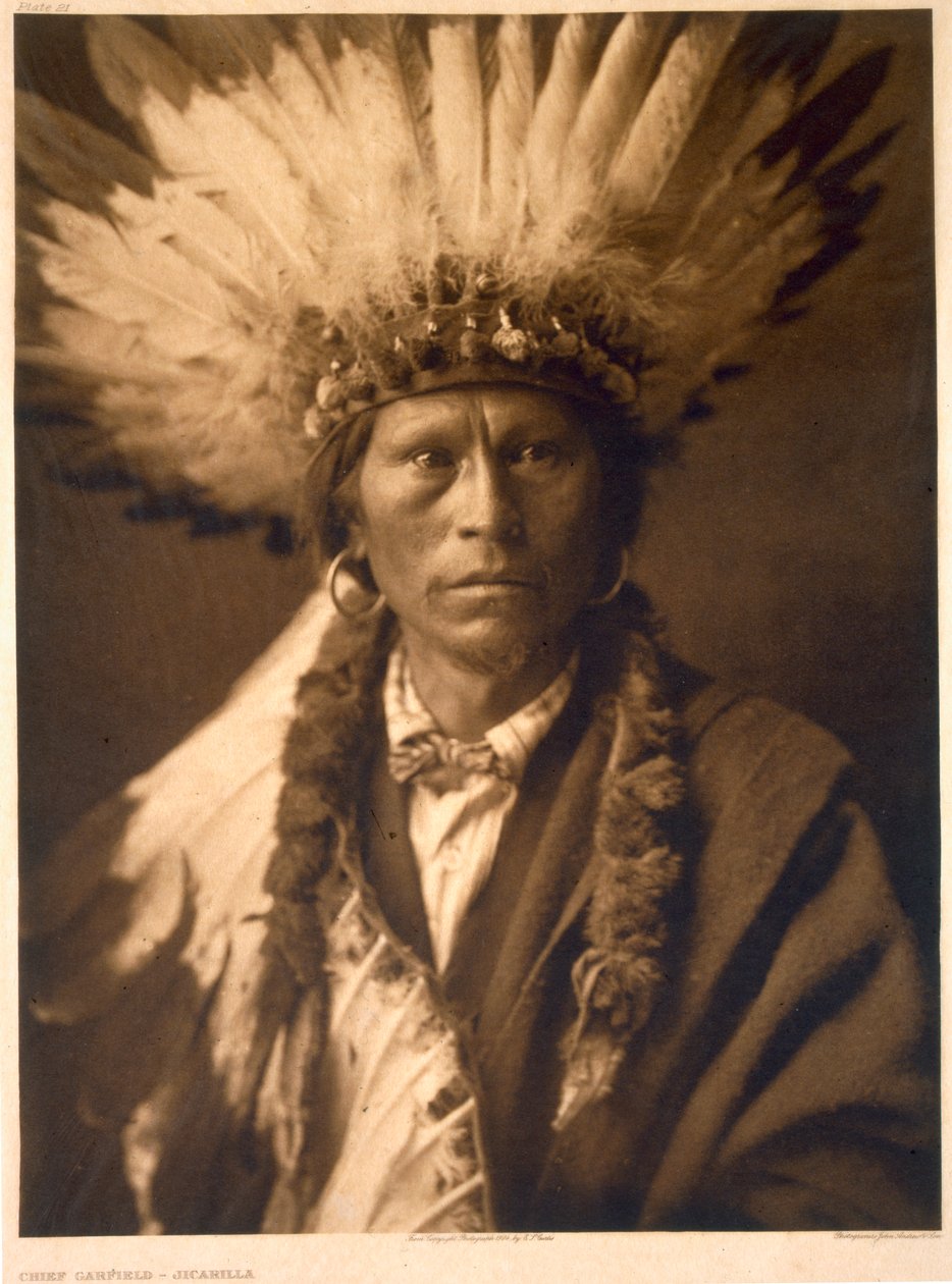 Jefe Garfield de los Jicarilla de Edward Sheriff (after) Curtis