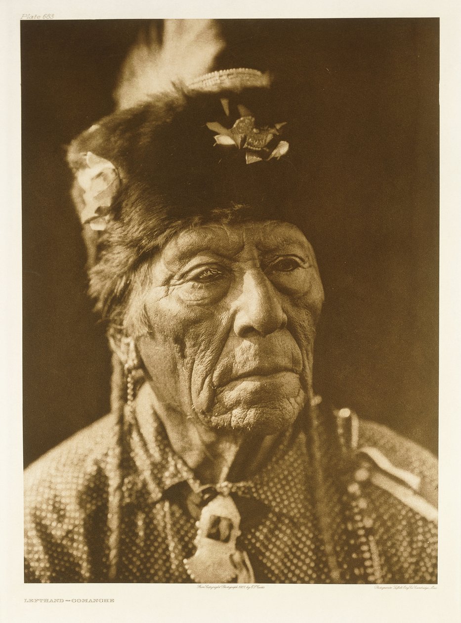 Comanche zurdo de Edward Sheriff (after) Curtis