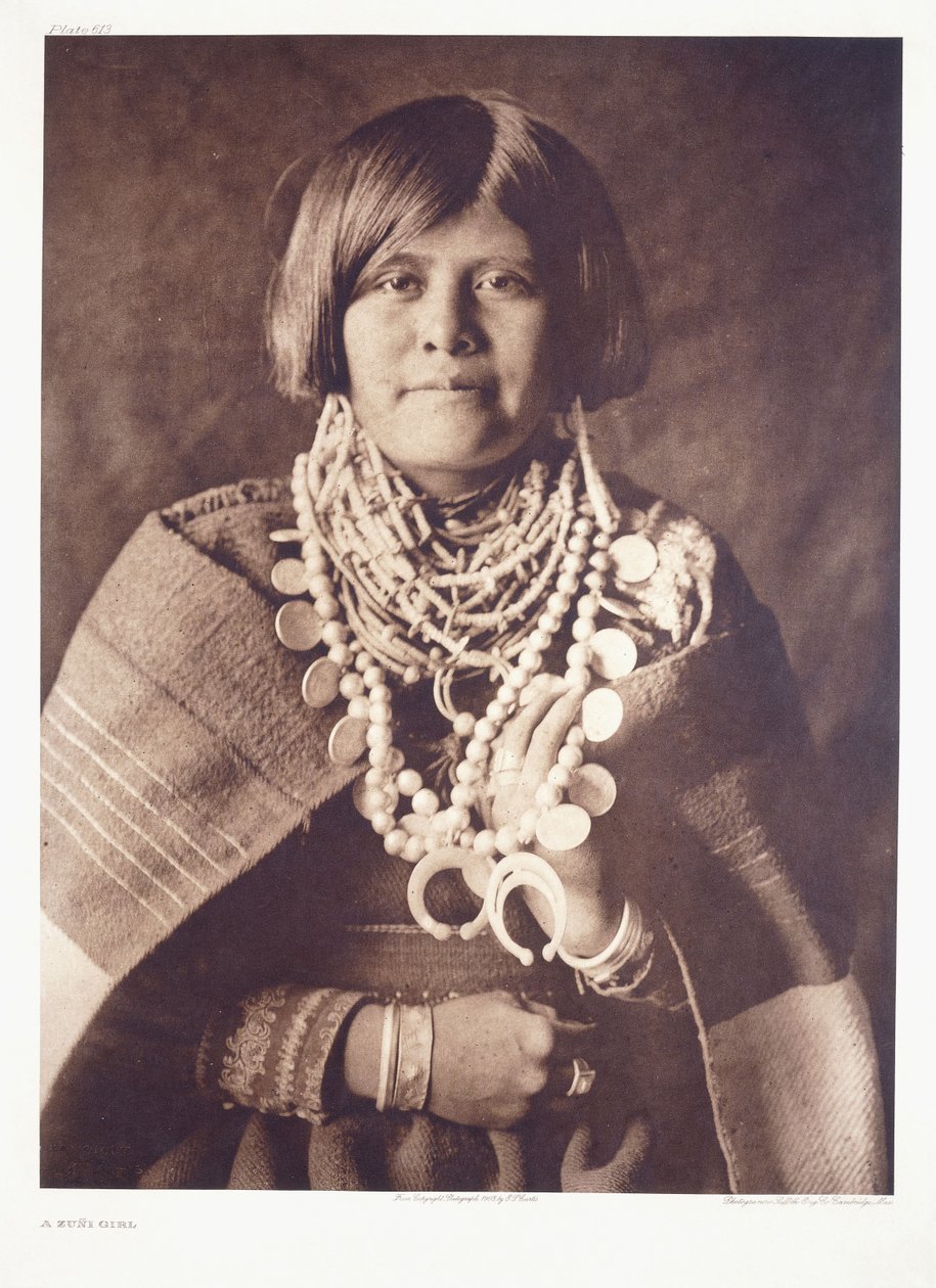Una chica Zuni de Edward Sheriff Curtis