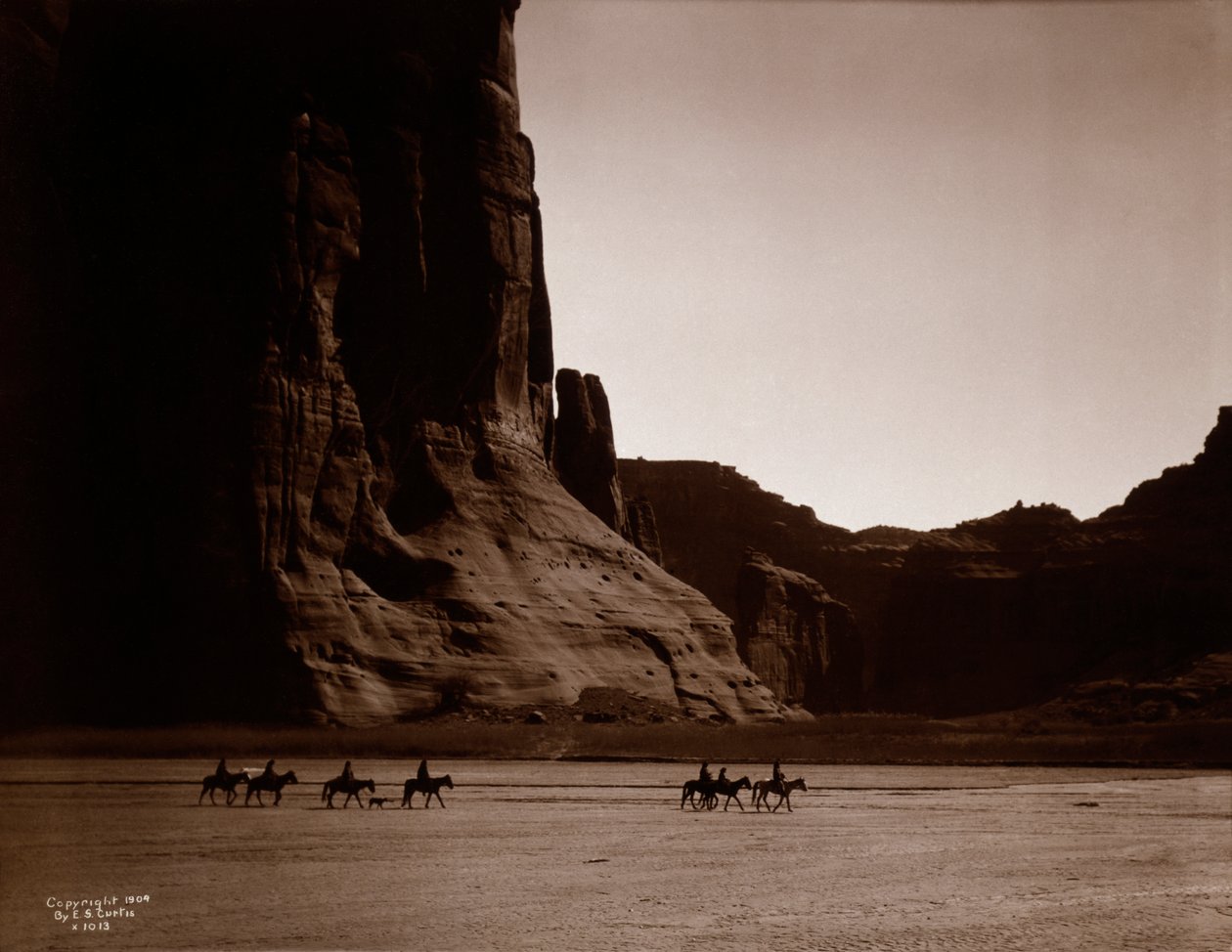 Cañón de Chelly - Navajo por Edward S. Curtis de Edward Sheriff Curtis