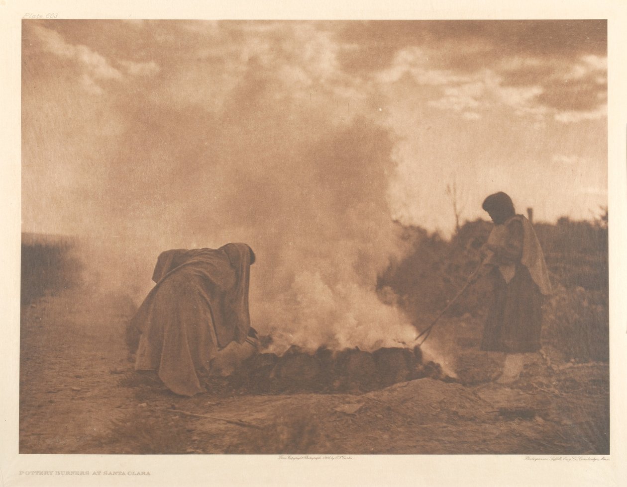 Quemadores de cerámica en Santa Clara de Edward Sheriff Curtis