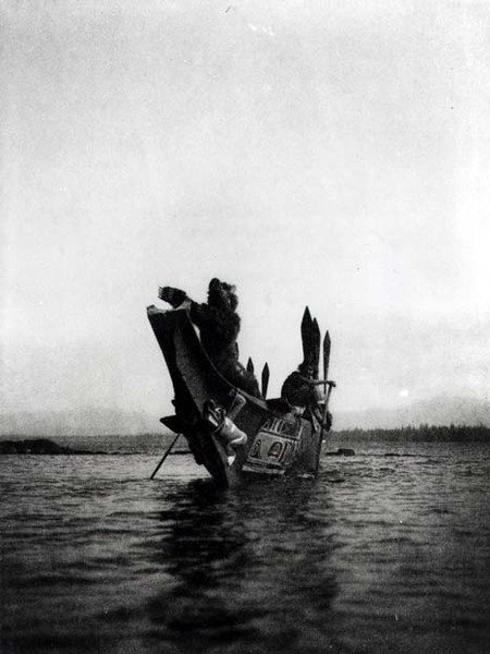 Invitados a la boda Tenaktak, de "El indio norteamericano". de Edward Sheriff Curtis