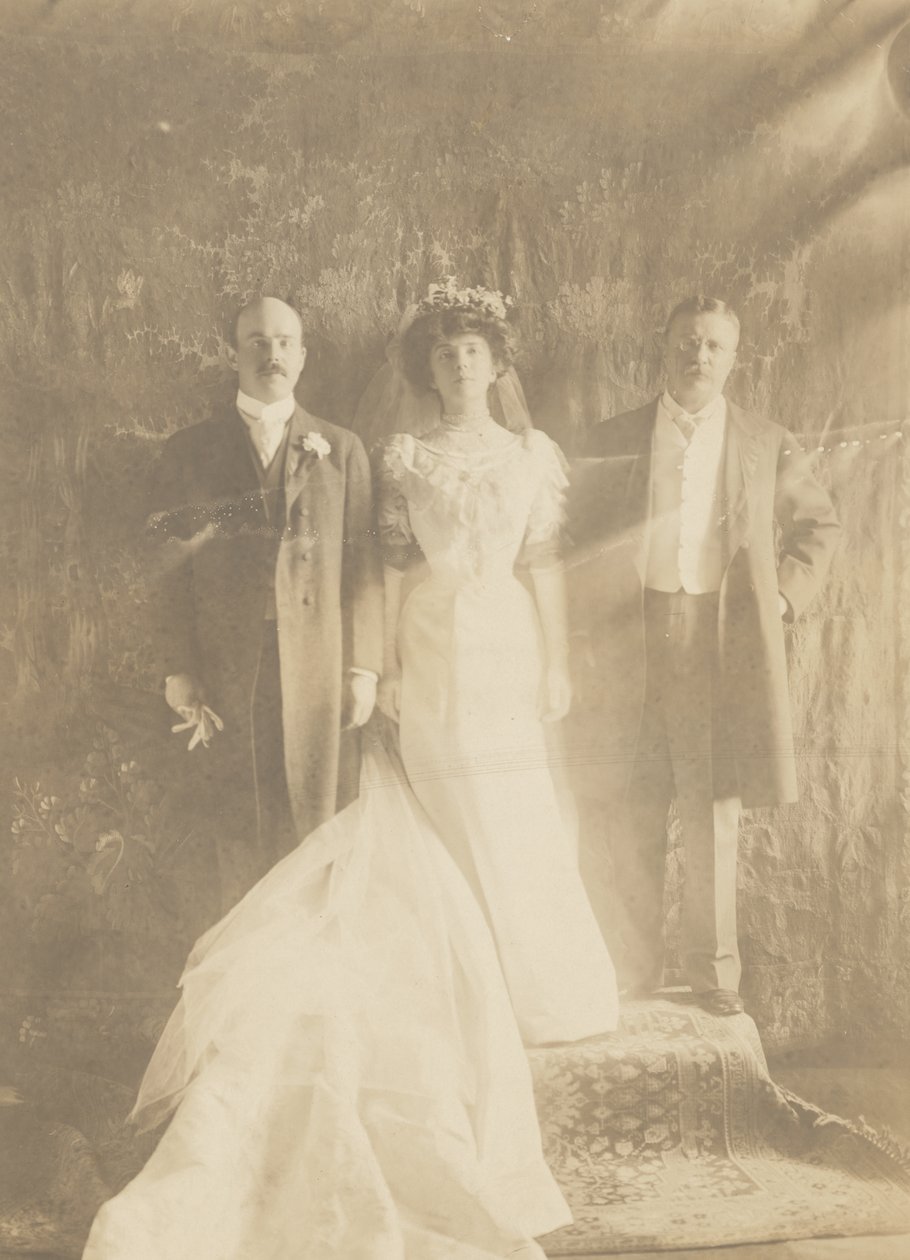 Theodore Roosevelt, Alice Roosevelt Longworth y Nicholas Longworth de Edward Sheriff Curtis
