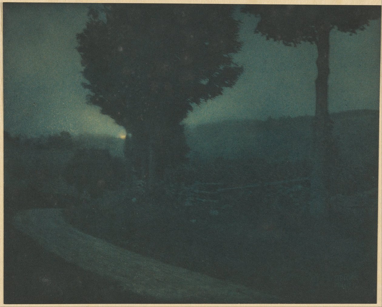 Camino al Valle - Salida de la Luna de Edward Steichen