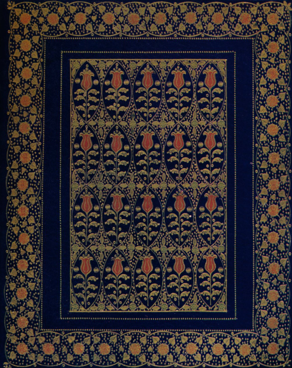 Encuadernación en azul marroquí con incrustaciones y dorado, 1914 de Edward Sullivan