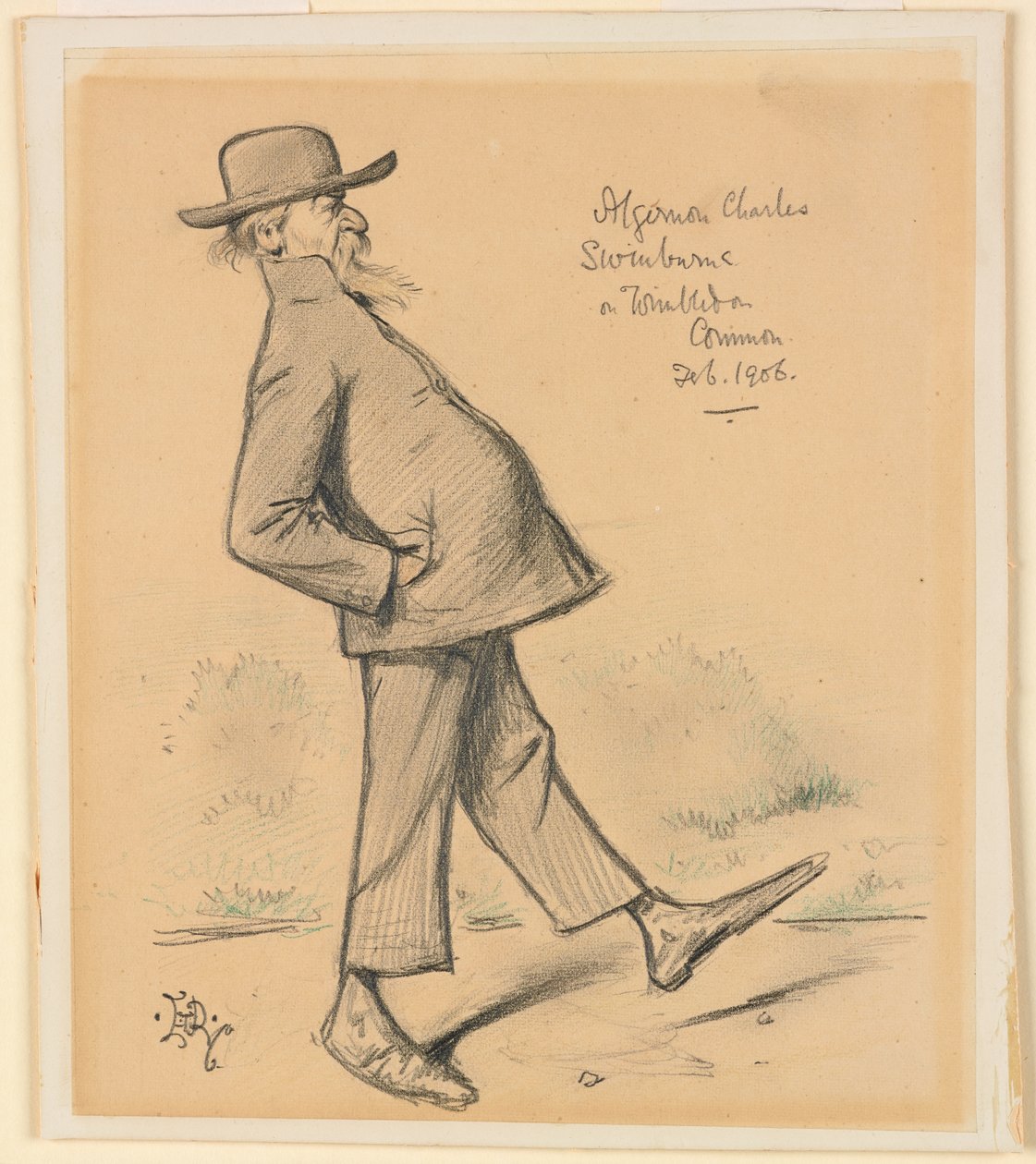 Algernon Charles Swinburne en Wimbledon Common de Edward Tennyson Reed