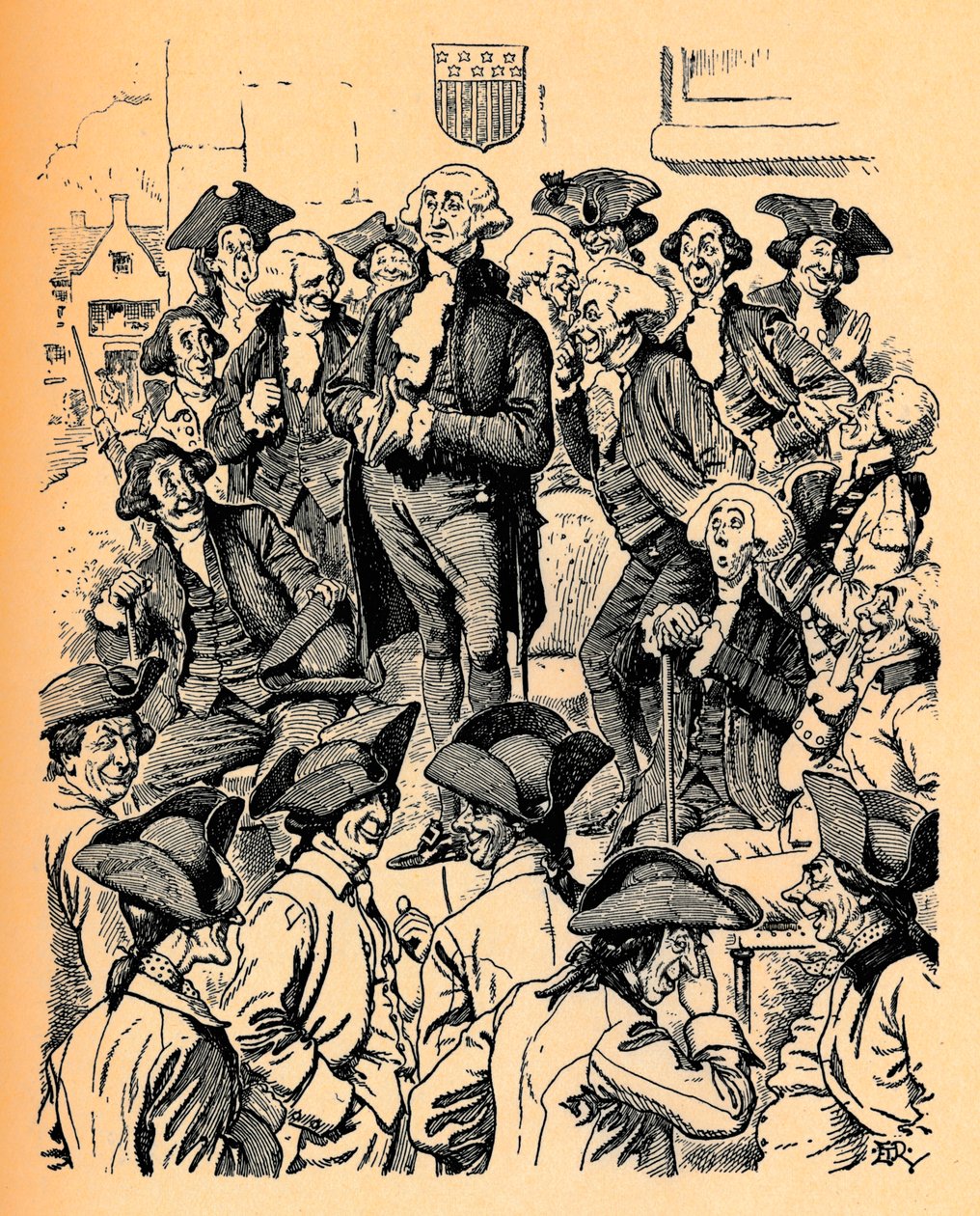 George Washington tratando de decir una mentira de Edward Tennyson Reed