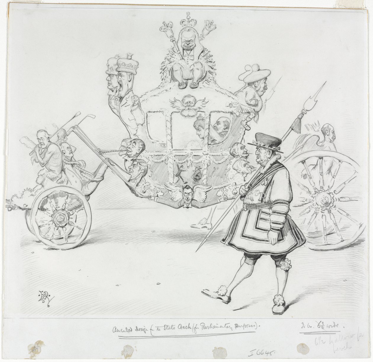 The Stagecoach for Parliamentary Purposes (recto) de Edward Tennyson Reed