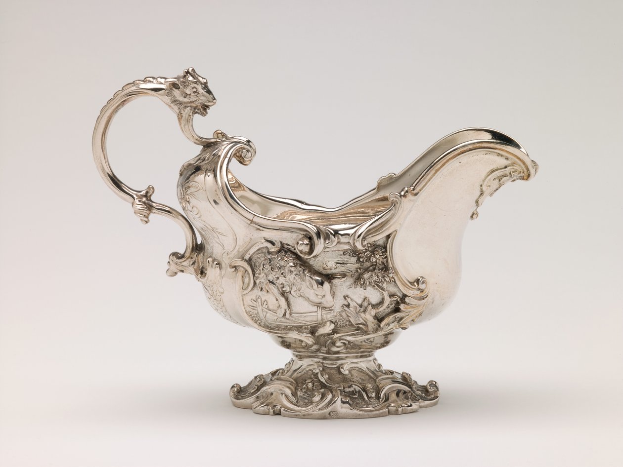 Jarra de crema, c.1750 (plata) de Edward Wakelin