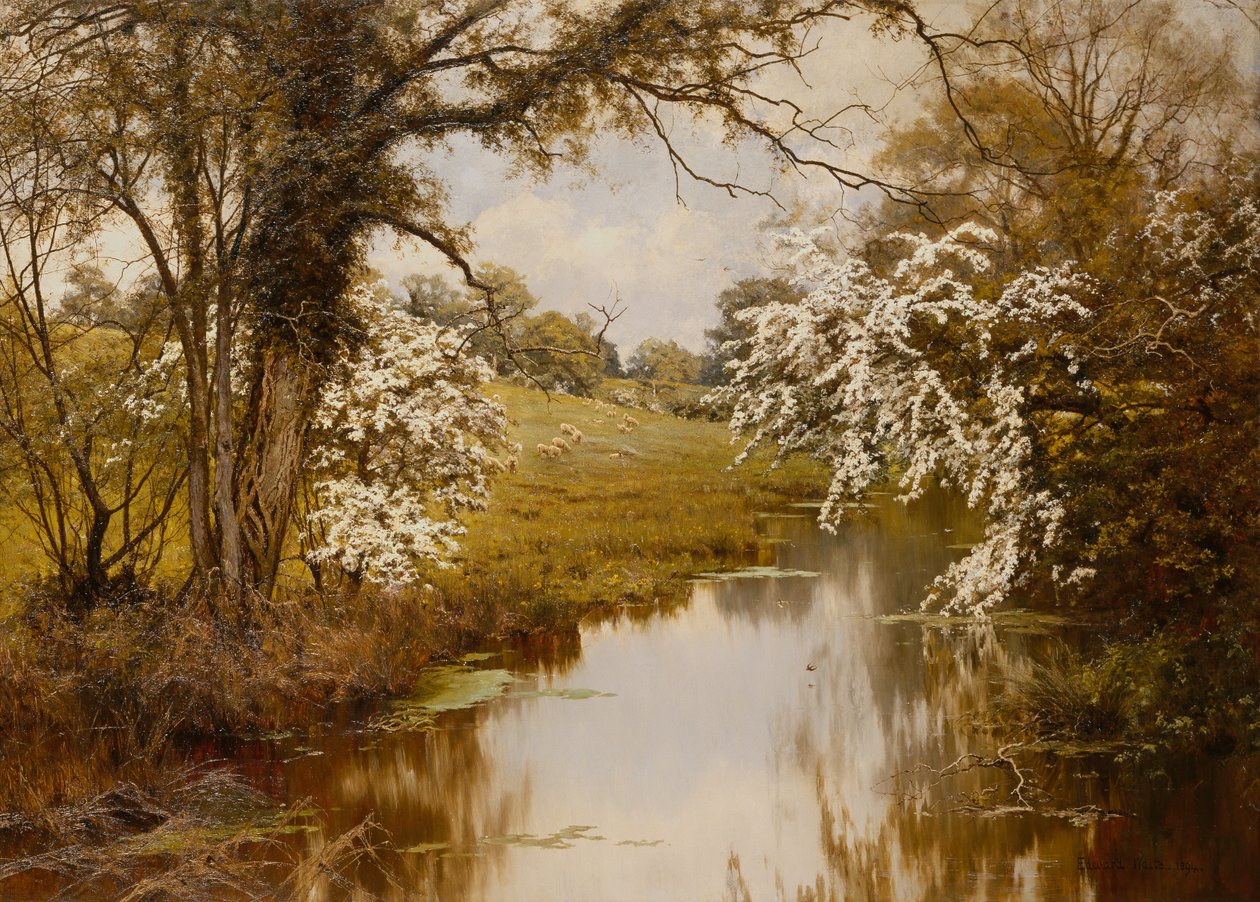 Donde florecen alegremente los espinos de Edward Wilkins Waite