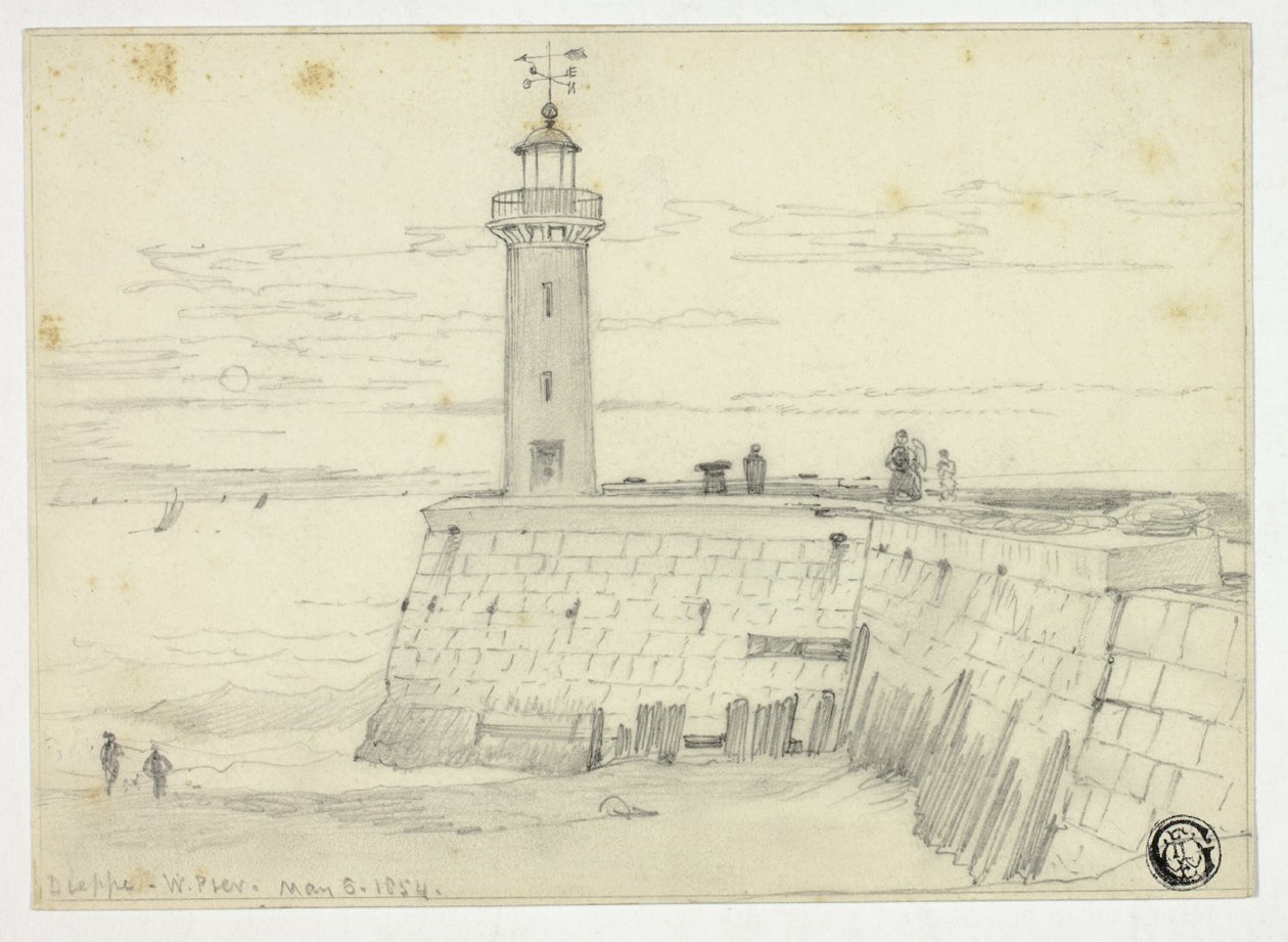 Dieppe, Muelle Oeste de Edward William Cooke