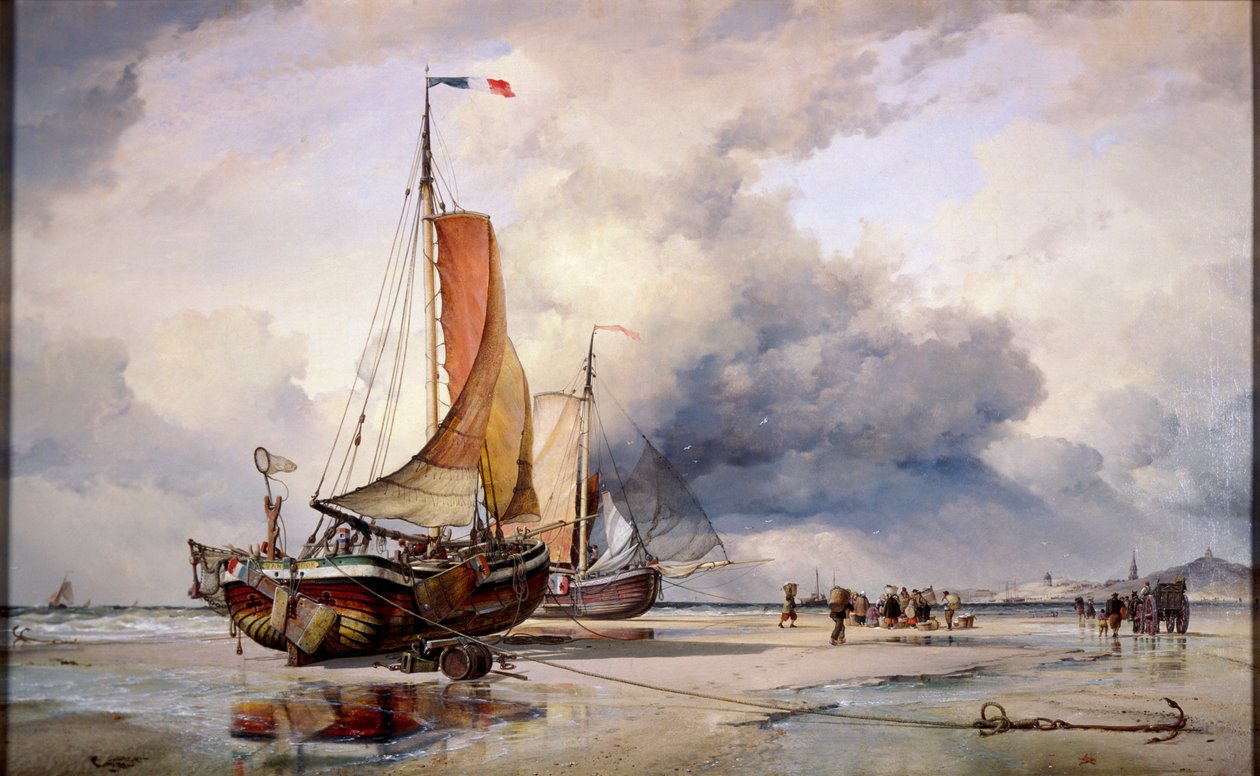 Pincks holandeses en Scheveningen, Holanda de Edward William Cooke