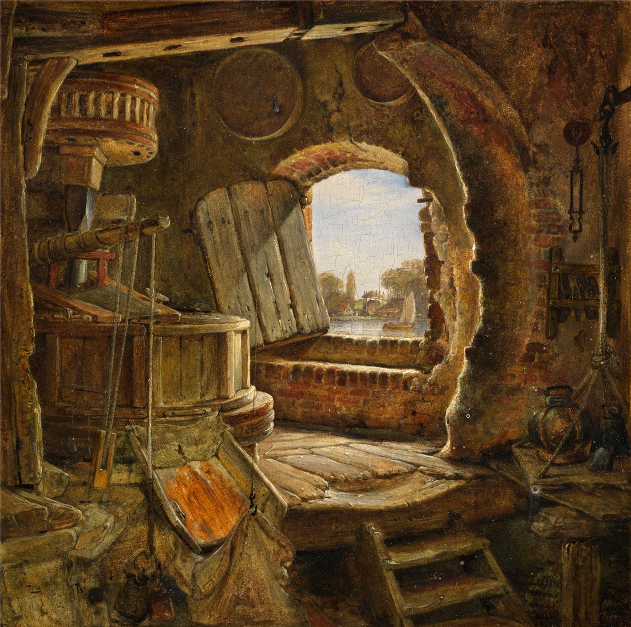 El Molino del Padre de Rembrandt de Edward William Cooke