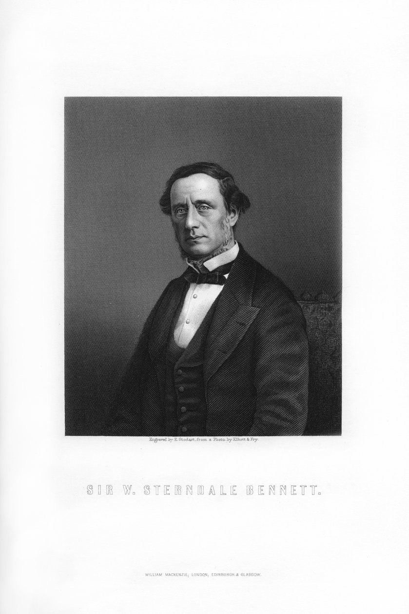 Sir William Sterndale Bennett, compositor inglés, 1899 de Edward William Stodart