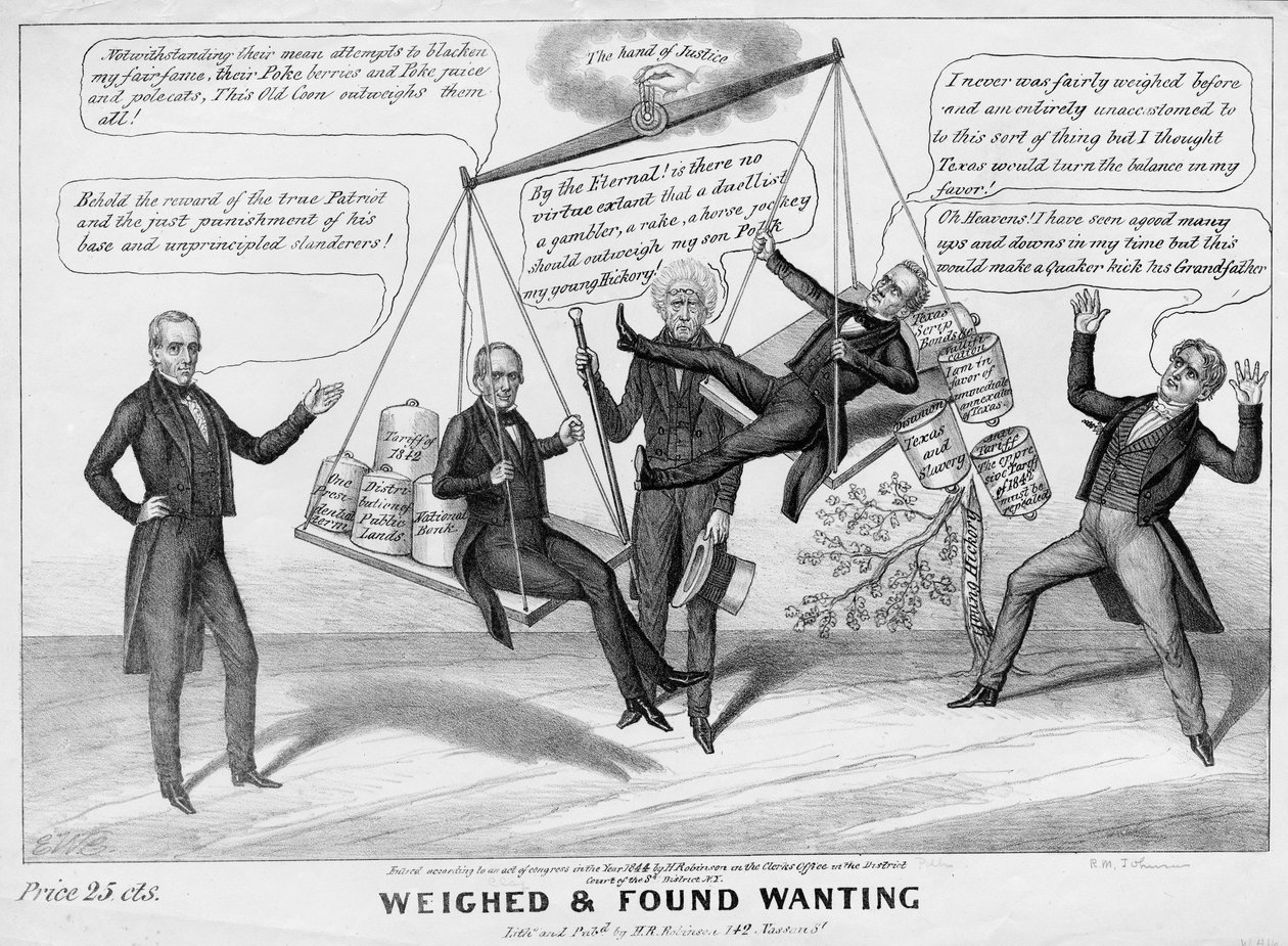 Pesado y encontrado falto, publicado por H R Robinson, Nueva York, 1844 de Edward Williams Clay