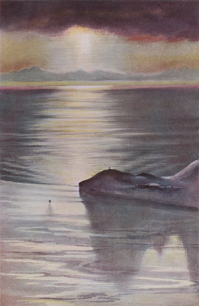 Hut Point desde Observation Hill, 1911, 1913 de Charles Edward Wilson