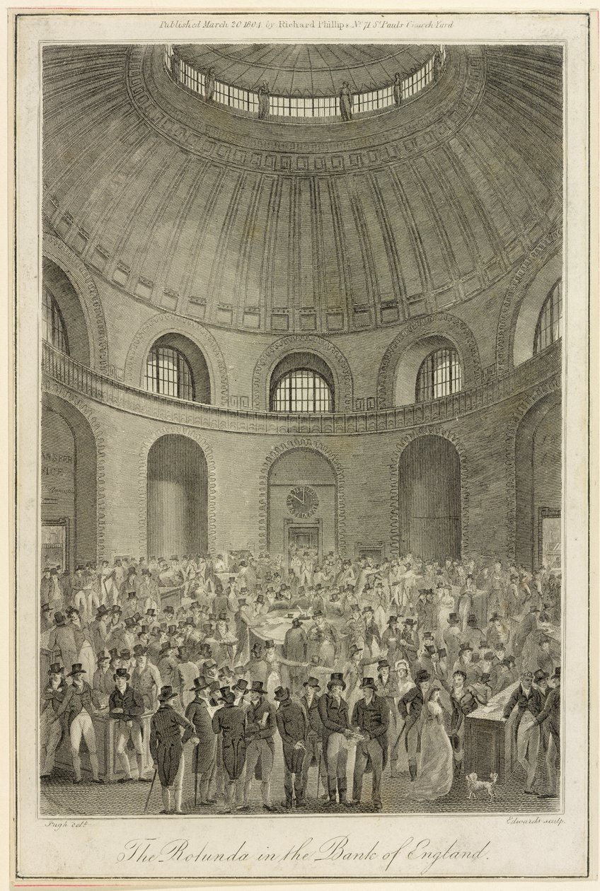 Rotonda en el Banco de Inglaterra, 1804 de Edwards