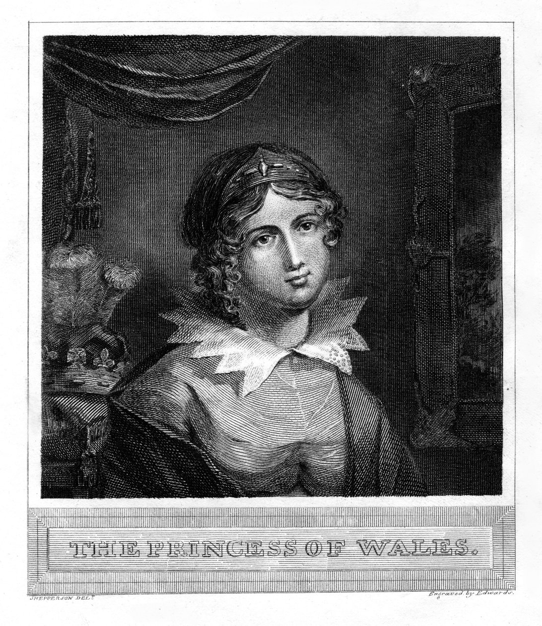 La Princesa de Gales, siglo XIX de Edwards
