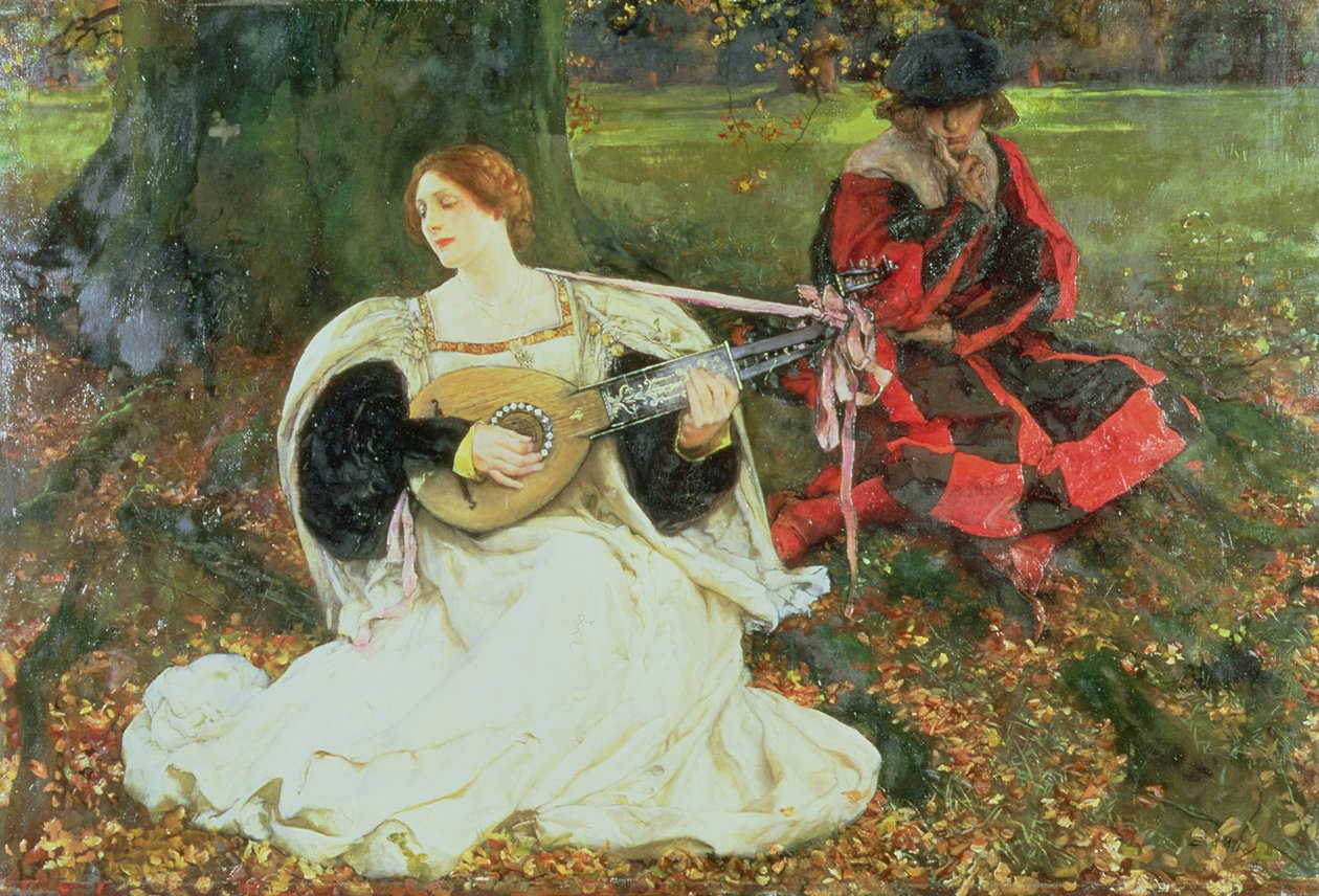 Bella es Mi Amor, 1900 de Edwin Austin Abbey