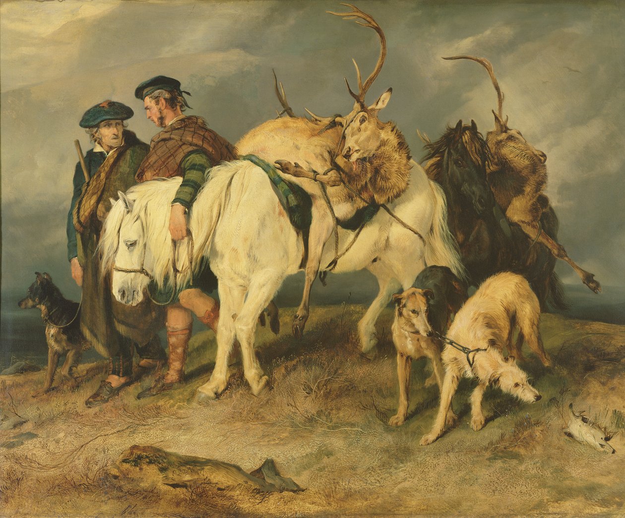 El regreso de los cazadores de ciervos, 1827 de Edwin Landseer