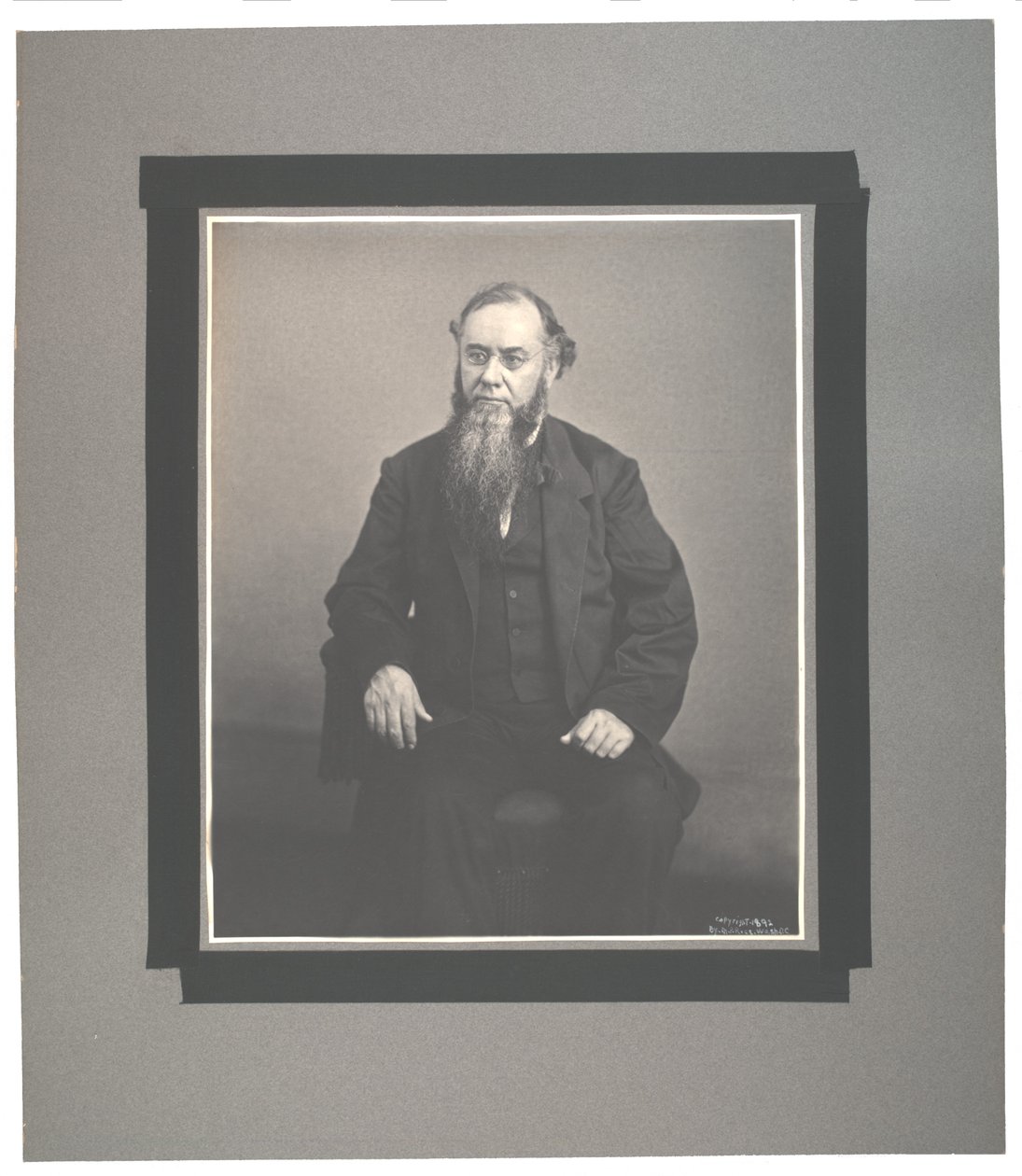 Fotografía de platino imperial de Edwin M. Stanton, 1865, impresa por M.P. Rice, c.1892 de Edwin McMasters Stanton