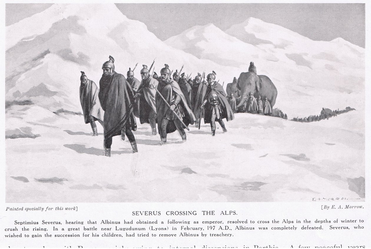 Severo cruza los Alpes de Edwin A. Morrow