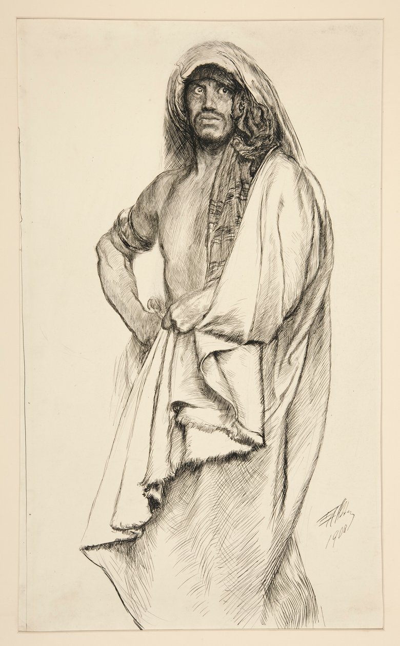 Aarón, de Tito Andrónico de Edwin Austin Abbey