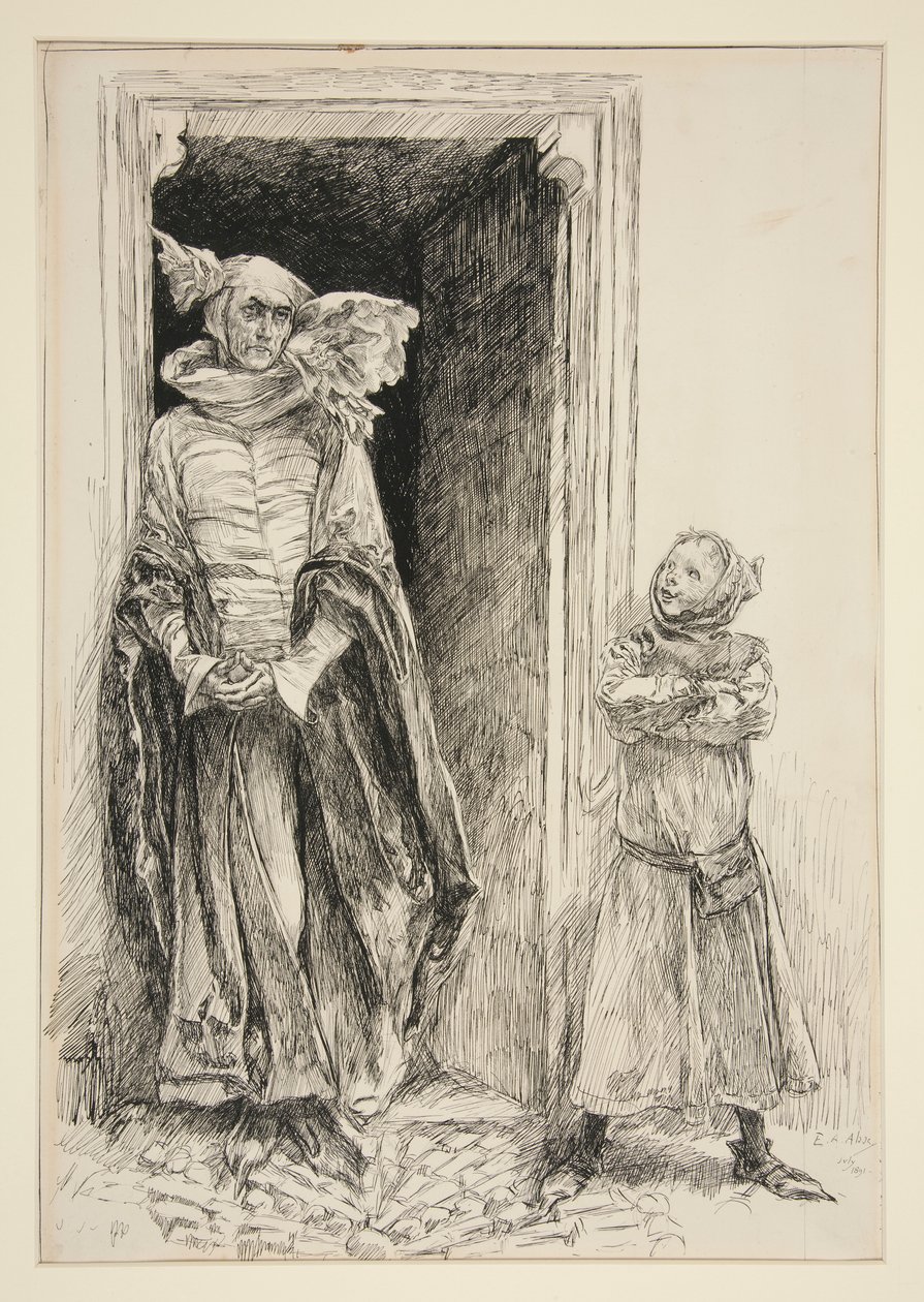 Armando y Boca, del Acto III, Escena i, Amor de Edwin Austin Abbey