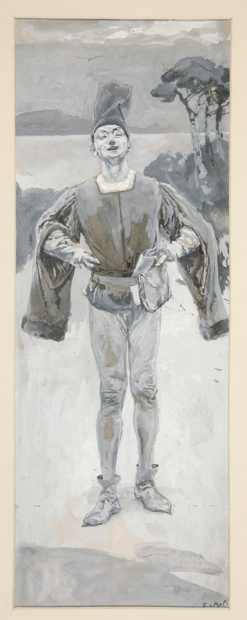 Autolycus, ilustración de baladas y música de baladas que ilustran a Shakespeare de Edwin Austin Abbey