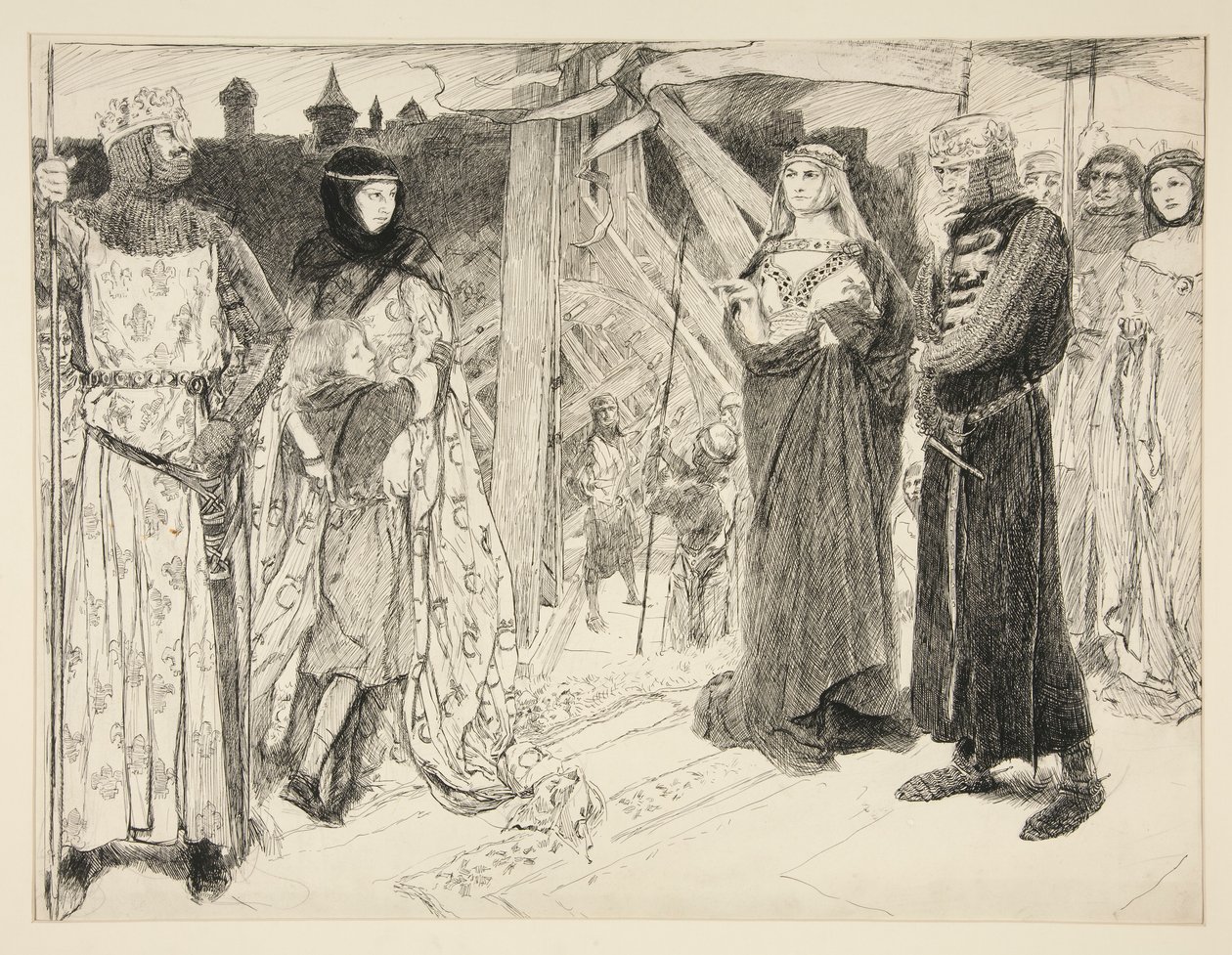 Ante las murallas de Argel: de Edwin Austin Abbey